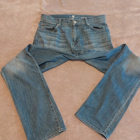 7 For All Mankind-Men's Standard Fit Jeans Size 30 x 32 - Picture 2 of 5